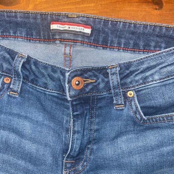 Tommy Hilfiger Blue Denim Straight Leg Jeans 4 Short - Picture 4 of 13